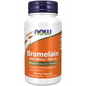 Now Bromelaín kapsule 500 mg 60 kapsúl