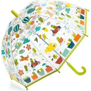 Djeco Krásny dizajnový dáždnik – Žabie cestovanie