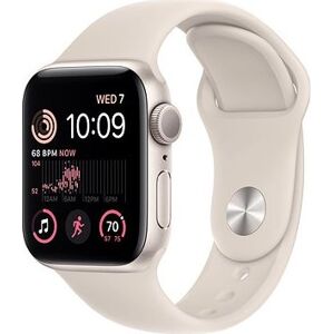 Apple Watch SE (2022) 40 mm Hviezdne biely hliník s hviezdne bielym športovým remienkom