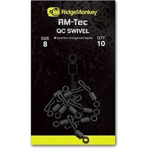 RidgeMonkey RM-Tec Quick Change Swivel Veľkosť 8 10 ks