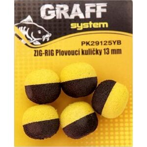 Graff Zig-Rig Plovoucí kulička 13mm Žlutá/Černá 5ks
