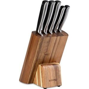 Siguro Súprava nožov Motsu 5 ks + drevený blok