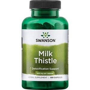 Swanson Milk Thistle (Ostropestrec), 500 mg, 100 kapsúl