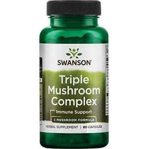 Swanson Swanson, Triple Mushroom Standardized Complex (Maitake, Reishi, Shiitake), 60 kapsúl