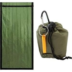 APT Skladací outdoorový spací vak 200 × 90 cm – zelený