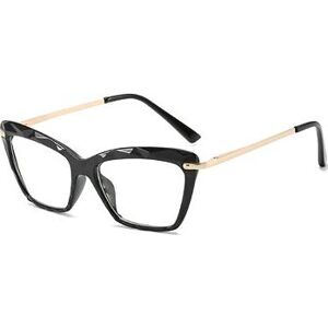 VeyRey Brýle s čirými skly hranaté Verity černé