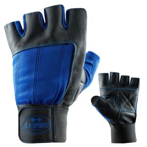 C.P. Sports Fitness rukavice kožené modré  L